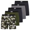 Dickies 5 Pack Mens Boxer Briefs With Pouch, Moisture Wicking