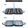 KISLANE Carrying Case for 24 Monster Jam Trucks, Kids Toy