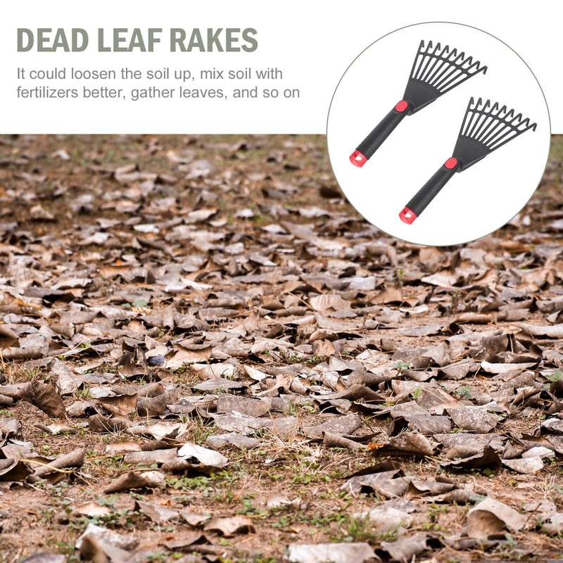 Angoily Hand Rake Garden Tool Pack of 2 Plastic Hand