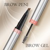 2-in-1 Eyebrow Pencil with Gel, Microblading Eyebrow Pencil with 4