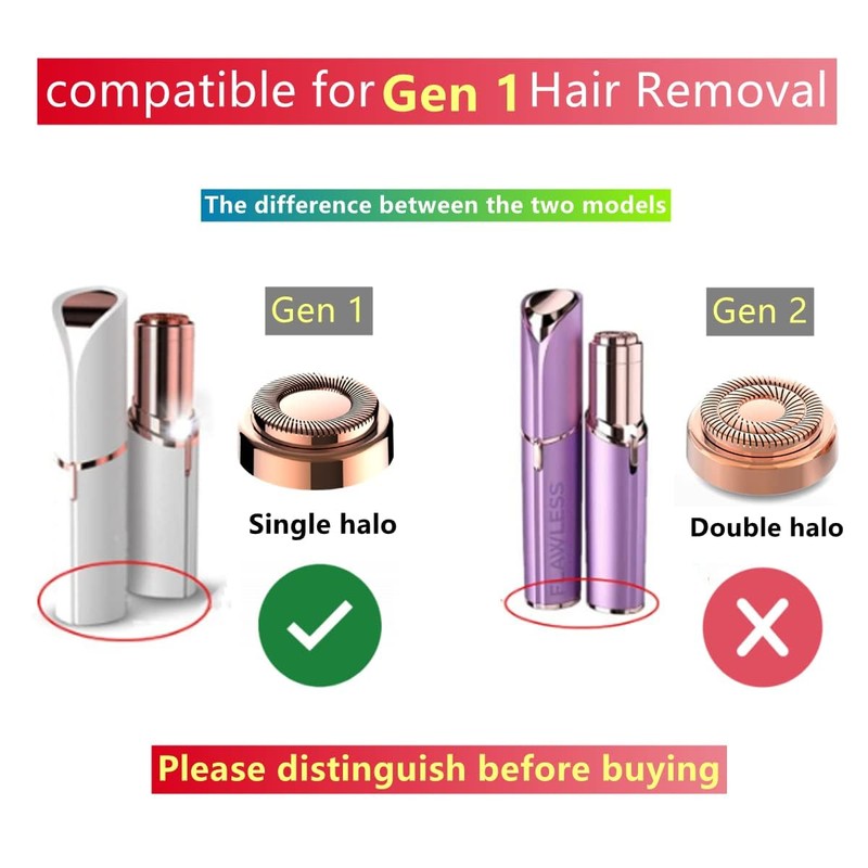 For Flawless Hair Remover 8pcs Replacement Heads Count Replacing Blades