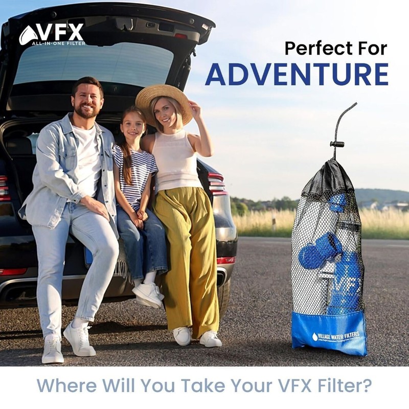 VFX All-in-One Portable Water Filter – Survival Water Purifier for