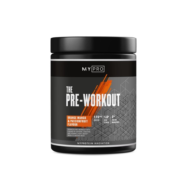 Myprotein MyPro The Pre Workout – Orange, Mango and Passionfruit – Muscle Building Powder with Over 4g L-Citrulline, 2g Beta-Alanine and 200mg Caffine