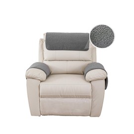 GYHH Sofa Armchair Covers for Arms, Nonslip Sofa Headrest Cover Sherpa Arm Covers with Pockets for Recliner Chair Armchair Slipcovers Furniture Protector