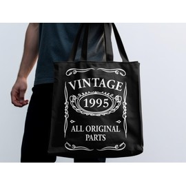 DCG PRINTWEAR 30th Birthday Tote Bag – “30 Today” Reusable Eco‑Canvas Gift for Men & Women Born in 1995 | Durable Party Favor, Grocery, Beach & Book Bag | Novelty Keepsake