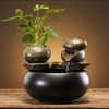 Ceramic Tabletop Fountain for Indoor and Home Decoration Table Desk