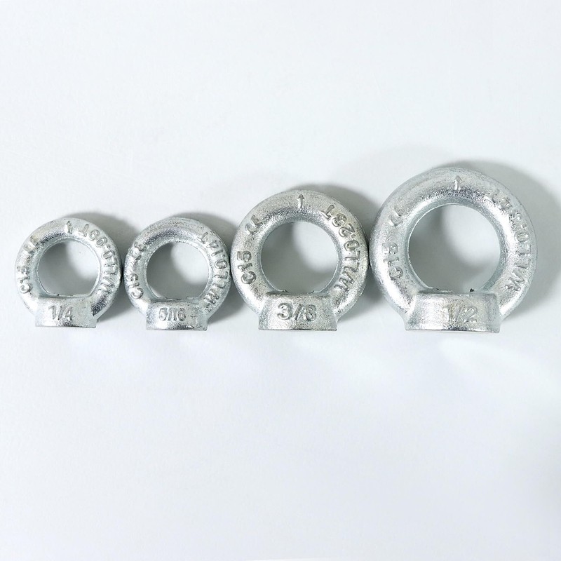 Zadery 1/4"-20 Lifting Eye Nuts, Drop Forged C15 Galvanized Threaded