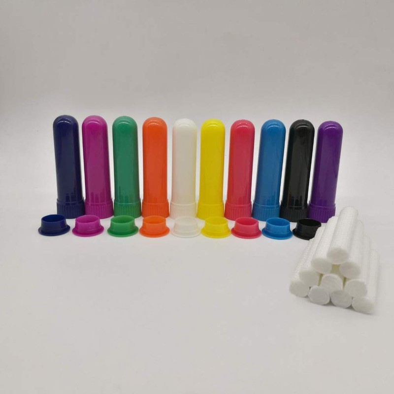 Healifty Nose Tube with Cotton Rods, Pack of 12 Aromatherapy