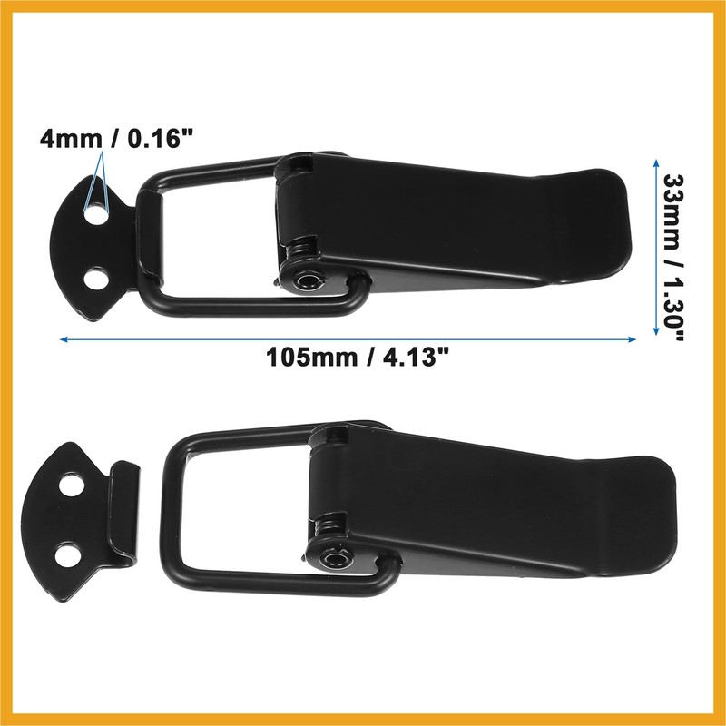 Partuto Universal Car Bumper Security Hook Lock Clips Quick Release