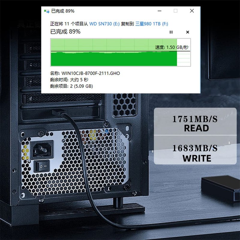 NFHK USB 3.2 Gen2 Type-C 20Gbps USB-C to PCI-E 4X