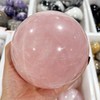 7-10CM Big Pink Crystal Ball Orange Polished Divination Natural Crystal