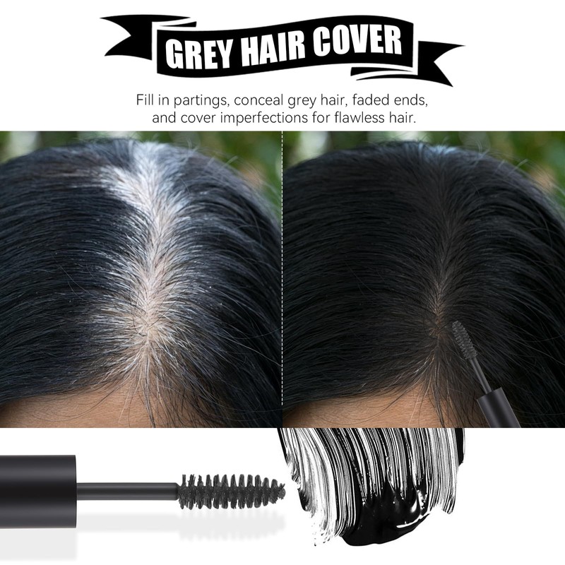 KGAJSGH Hair Mascara for Gray Roots & Brows, 2 in