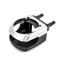 QWORK® Car Cup Holder Car Cup Holder for Ventilation for Bottles Coffee Cups Drinks Can, Silver