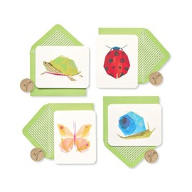 Papyrus Tarjetas en blanco con caja de recuerdo, bichos de jardín (20 unidades)