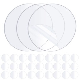 ZOMPAGO 30PCS Heavy Duty Double Sided Adhesive Mounting Circle Tape- Waterproof,Strong Adhesive,Clear, High Strength,Residue- Glue Sticks,Free Removability for Hanging,Waterproof Adhesive for Shower