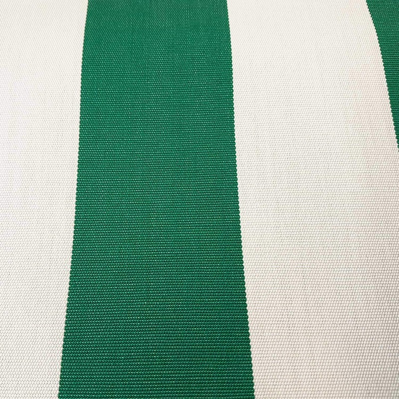 Fabric Sold by the Metre Awning Fabric Block Stripes Green