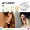 Small Gold Hoop Earrings Set for Women, Hypoallergenic Lightweight Thick