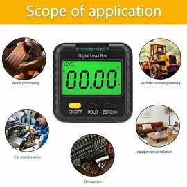 Digital Protractor Inclinometer, Digital Angle Finder Gauge. 360 Deg. Multipurpose.
