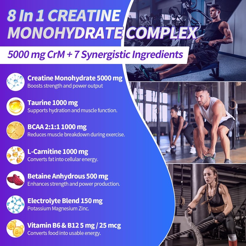 Creatine Monohydrate Gummies for Men & Women - Creatine Gummies