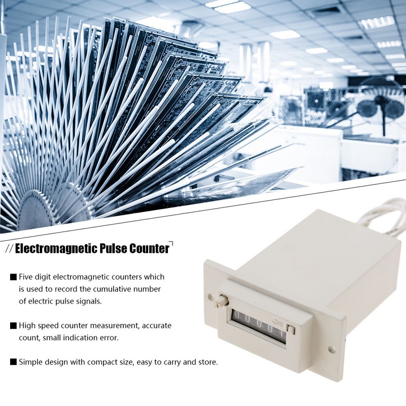 CSK5-YKW 5 Digit Electromagnetic Pulse Counter AC220V / AC110V /