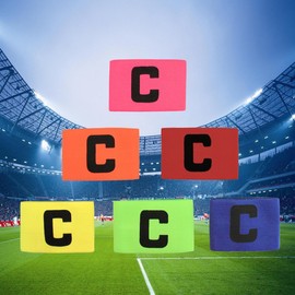 ADESUGATA Captain Mark Armbands Soccer Football Assorted Competition Set of 6 (A)