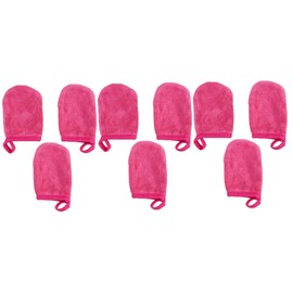 minkissy 9 Pcs Facial Cleaning Gloves Face Exfoliating Scrub Body Scrub Gloves Reusable Facial Cloths Microfiber Reusable Face Pads Facial Cleansing Cloths Reusable Women's Glove Cloth Spa