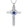 Cremation Jewelry for Ashes Pendant - Cross Necklace for Women