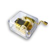 BinkeGG Acrylic Hand Crank Music Box with Sankyo Musical Mechanism