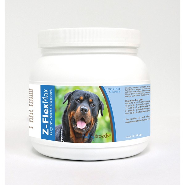 Healthy Breeds 100 Count Rottweiler Z-Flex Max Hip & Joint