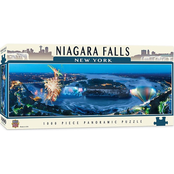 MasterPieces National Parks Panoramic Jigsaw Puzzle, Niagara Falls, New York, Photographs by James Blakeway, 1000 Pieces