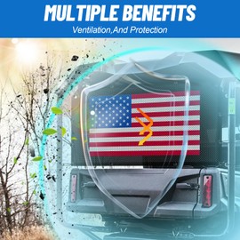 StarknightMT UTV Window Mesh Net For Rear Roll Cage Compatible with Pioneer 700 700-4 1000-3 1000-5 1000-6 Can Use With Roofs Translucent View From Inside But Sun Protection Airflow Ventilated