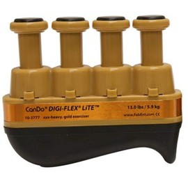 CanDo Digi-Flex Lite, Gold, Hand Exerciser for Finger Strengthening, Rehabilitation, and Therapy