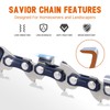 Savior 3-Pack Chainsaw Chain for 14 Inch Bar, 50 Links,