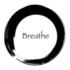 CafePress Enso with Breathe Sticker Square Bumper Sticker Car Decal
