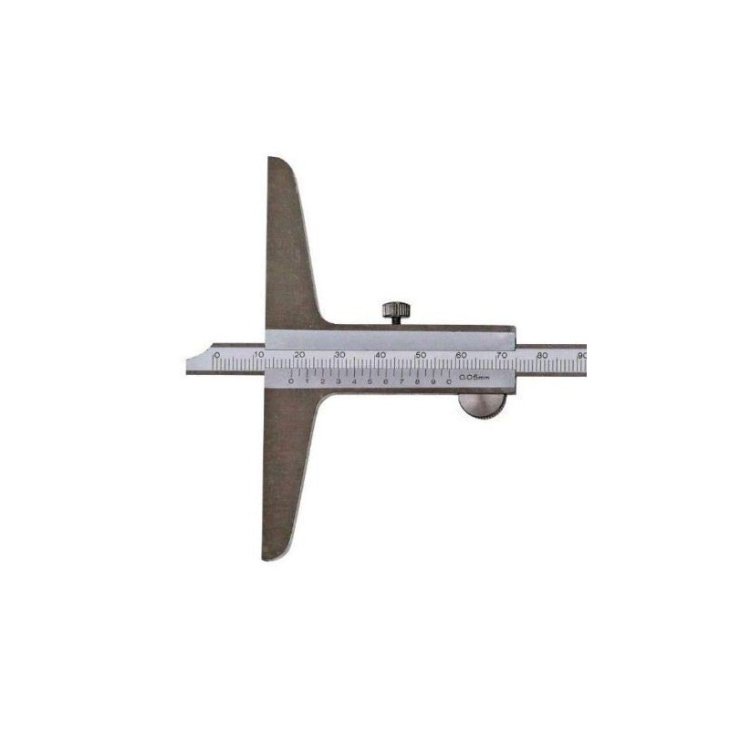 CNC QUALITÄT Precision Depth Caliper 150 mm DIN 862 Stainless