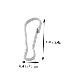 Ciieeo 150pcs Stainless Steel Snap Hooks for Key Rings and Flag Poles Resistant Clasp Hooks for Outdoor Activities Fishing Hiking