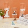 FINGERINSPIRE 8Pcs Figures Display Case 6.4x5.5x10.2cm Stackable Plastic Display Box