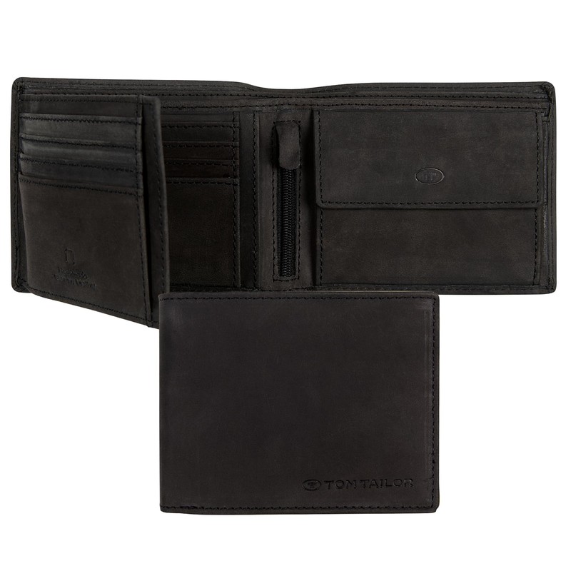 Tom Tailor Men’s Ron Wallet - Black -