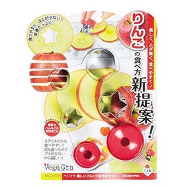 Pearl Metal Vegeticura C-9115 Fun Fruit Cutter Set, Made in Japan