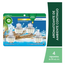 4 Repuestos Air Wick Aromatizantes Turquoise Oasis 20ml C/u