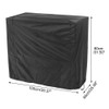 Outdoor portable grill cover waterproof and dustproof barbecue cover open