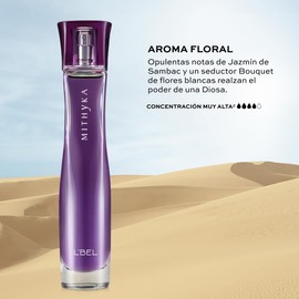 L'BEL Set Fragancia Mithyka y Crema Perfumada, Perfume Femenino Floral Amaderado, Aroma Elegante y Sofisticado de Larga Duracin, Con Sensual Bouquet de Flores Blancas y Maderas Clidas
