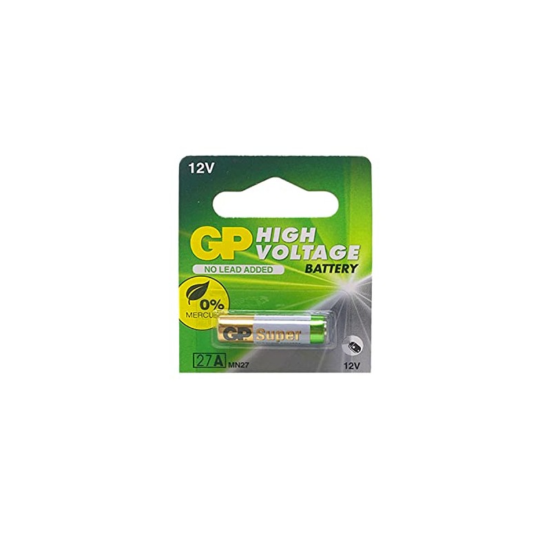 GP 27A Alkaline Battery 12V (Pack of 2)