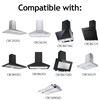 SPARES2GO Carbon Charcoal Filter compatible with CIARRA CBCB6 CBCB9 CBCS6