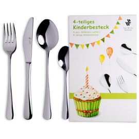 Paul Wirths Bestecke KB023 Children's Cutlery Set 4 Pieces Including Engraving