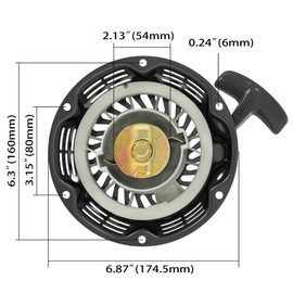Pull Start Recoil Starter Repalcement for Predator 212cc 196cc 6.5HP 7HP OHV Engine BT200X CT200U Go Kart Pit Bike Generator Lawnmower