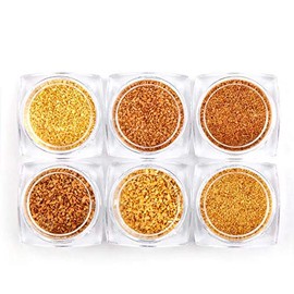 Cork Powder Art me Nail Material Parts for Resin Sealing Wood Powder Beach Nail Powder Natural Brown Ultra Fine 2 Colors Set