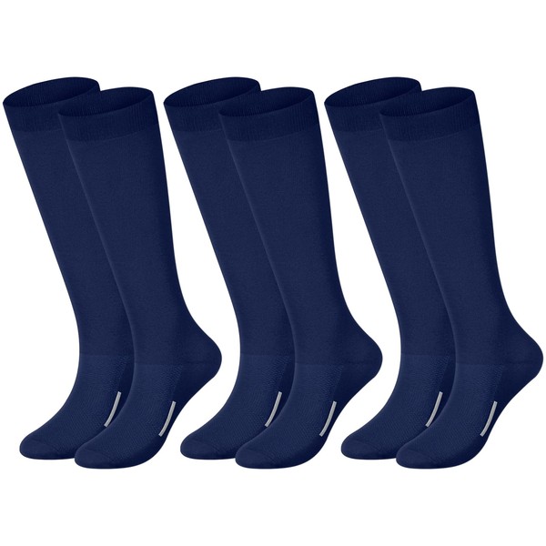 Haysandy 3 Pairs Baseball Socks Bulk Soccer Sock Youth High