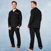 CityComfort Men's Long Pyjamas with Button Placket Lounge Set M