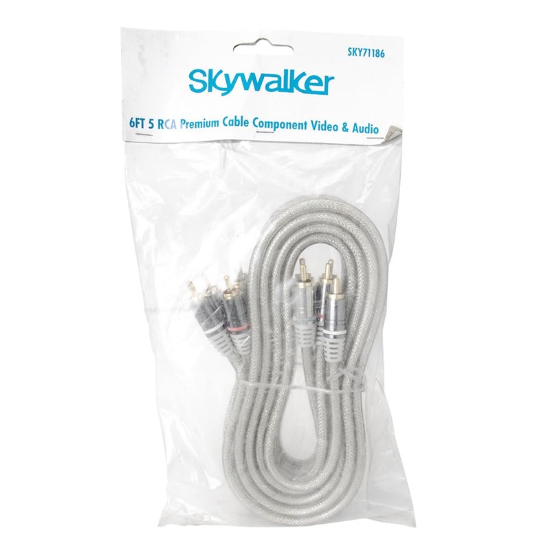 Skywalker Hq Premium 6ft 5-RCA Cable Component Video & Audio